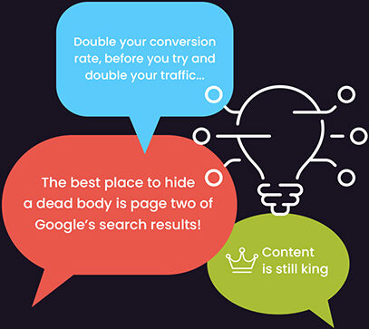 reviews speech bubbles